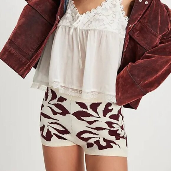 Free People Pants - NWT Free People Kaia Swit Shorts in Neutral Combo